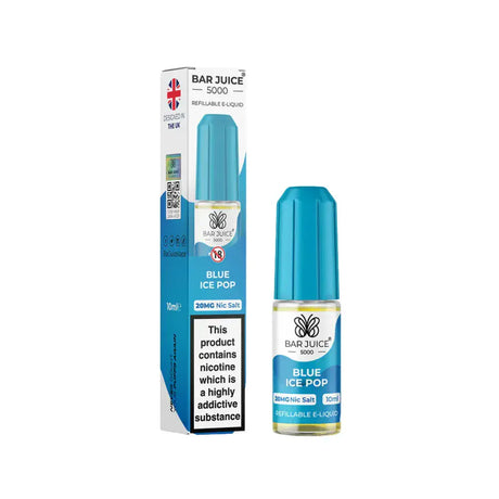 Blue Ice Pop Nic Salt By Bar Juice 5000 10ml E-liquid