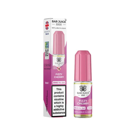 10ml Eliquids 5MG Fizzy Cherry Nic Salts By Bar Juice 5000
