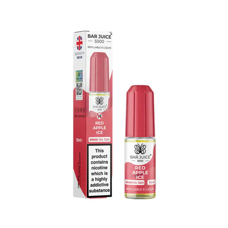 Red Apple Ice Nic Salt By Bar Juice 5000 10ml E-liquid