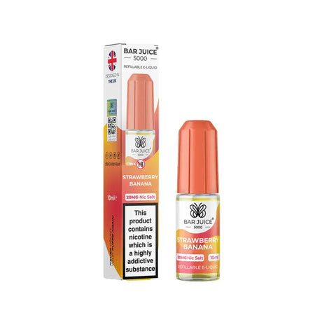 Strawberry Banana Nic Salt By Bar Juice 5000 10ml E-liquid