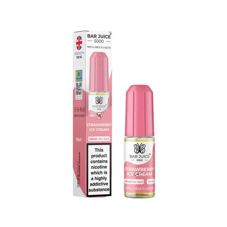 Strawberry Ice Cream Nic Salt By Bar Juice 5000 10ml E-liquid