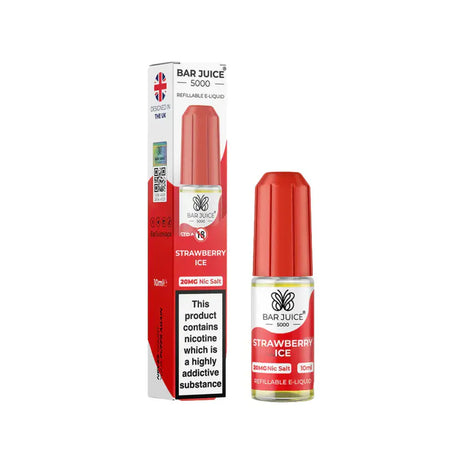 Strawberry Ice NicSalt By Bar Juice 5000 10ml E-liquid