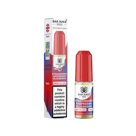 Strawberry Raspberry Blueberry Nic Salt By Bar Juice 5000 10ml E-liquid