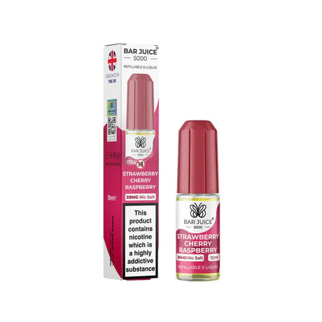 Strawberry Raspberry Cherry Nic Salt By Bar Juice 5000 10ml E-liquid