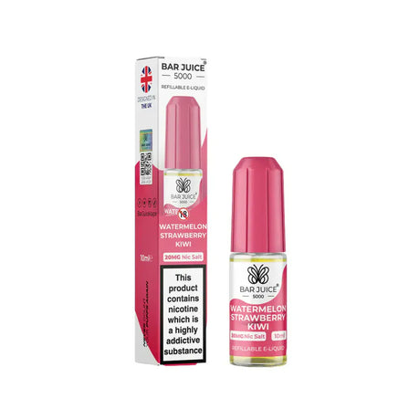 Watermelon Strawberry Kiwi Nic Salt By Bar Juice 5000 10ml E-liquid