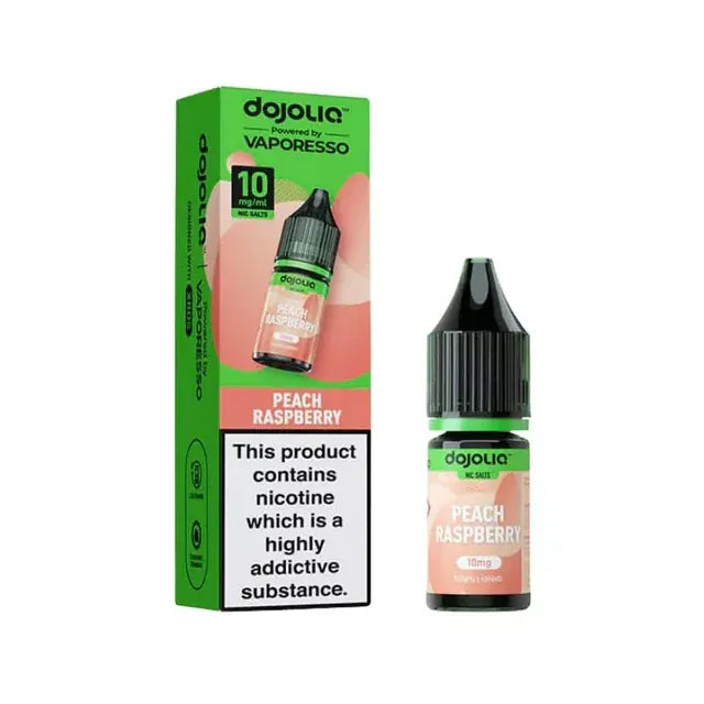 10ml Eliquids 10MG Vaporesso Dojoliq Peach Raspberry Nic Salt