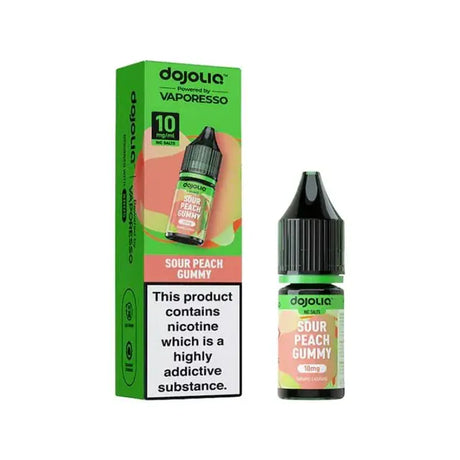 10ml Eliquids 10MG Vaporesso Dojoliq Sour Peach Gummy Nic Salt