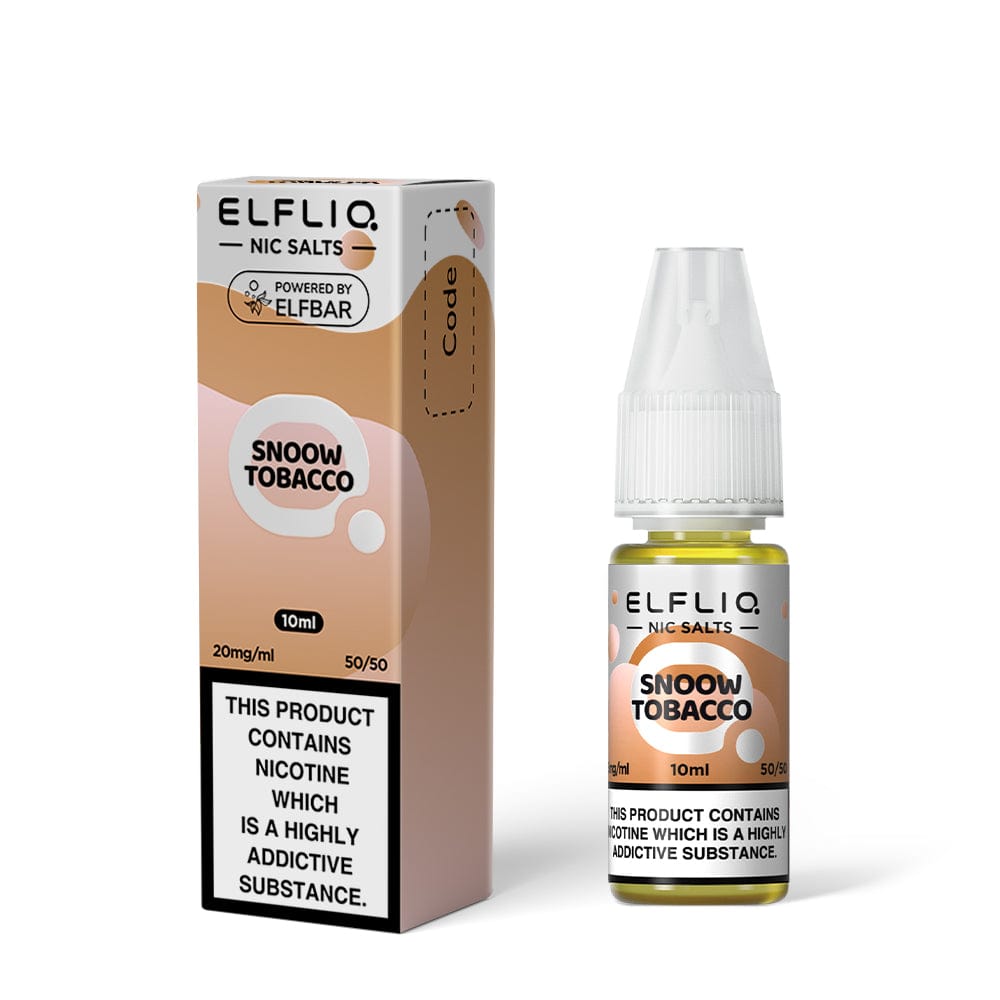 Nic Salts Snoow Tobacco (Cream Tobacco) / 5mg ELFBAR ELFLIQ Nic Salt E-Liquids