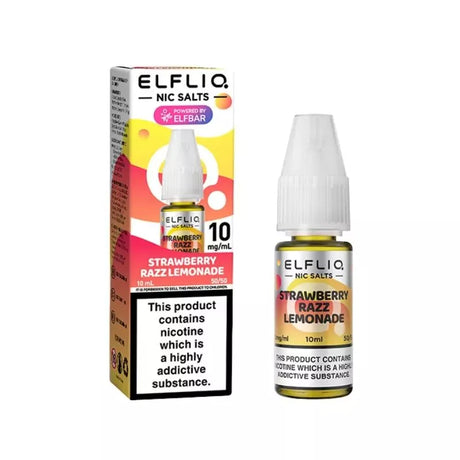 10ml Eliquids 5MG Strawberry Razz Lemonade Nic Salt By Elfliq