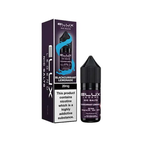 Blackcurrant Lemonade Nic Salt By Elux Legend 10ml E-liquid
