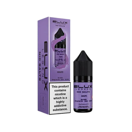Grape Nic Salt By Elux Legend 10ml E-liquid