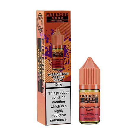 Passionfruit Orange Guava Elux Firerose 5000 Nic Salts 10ml E-liquid