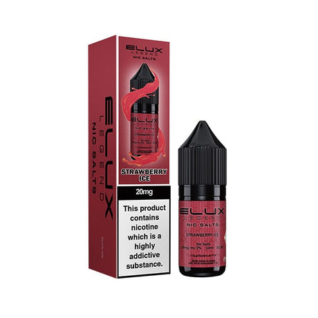 Nic Salts Strawberry Ice / 10mg Elux Legend Nic Salt Eliquid 10ml