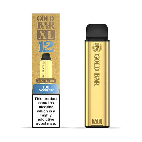 Disposable Vape Sticks Blue Raspberry Gold Bar XL Starter Kit