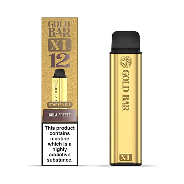 Disposable Vape Sticks Cola Freeze Gold Bar XL Starter Kit