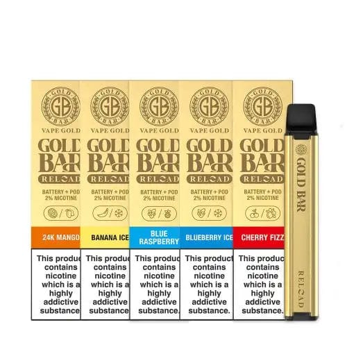 Gold Bar Reload Pod Kit | Vapeology Gold Bar Reload Pod Kit | Vapeology