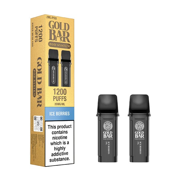 Pre-Filled Vape Devices Ice Berries Gold Bar Reload Pre-Filled Pods