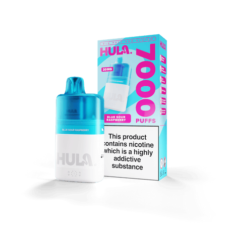 Disposable Vape Sticks Blue Sour Raspberry HULA Legal Big Puff Kit