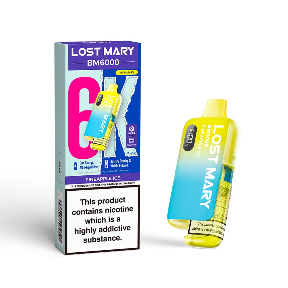 Disposable Vape Sticks Lost Mary BM6000 Compliant Vape Kit