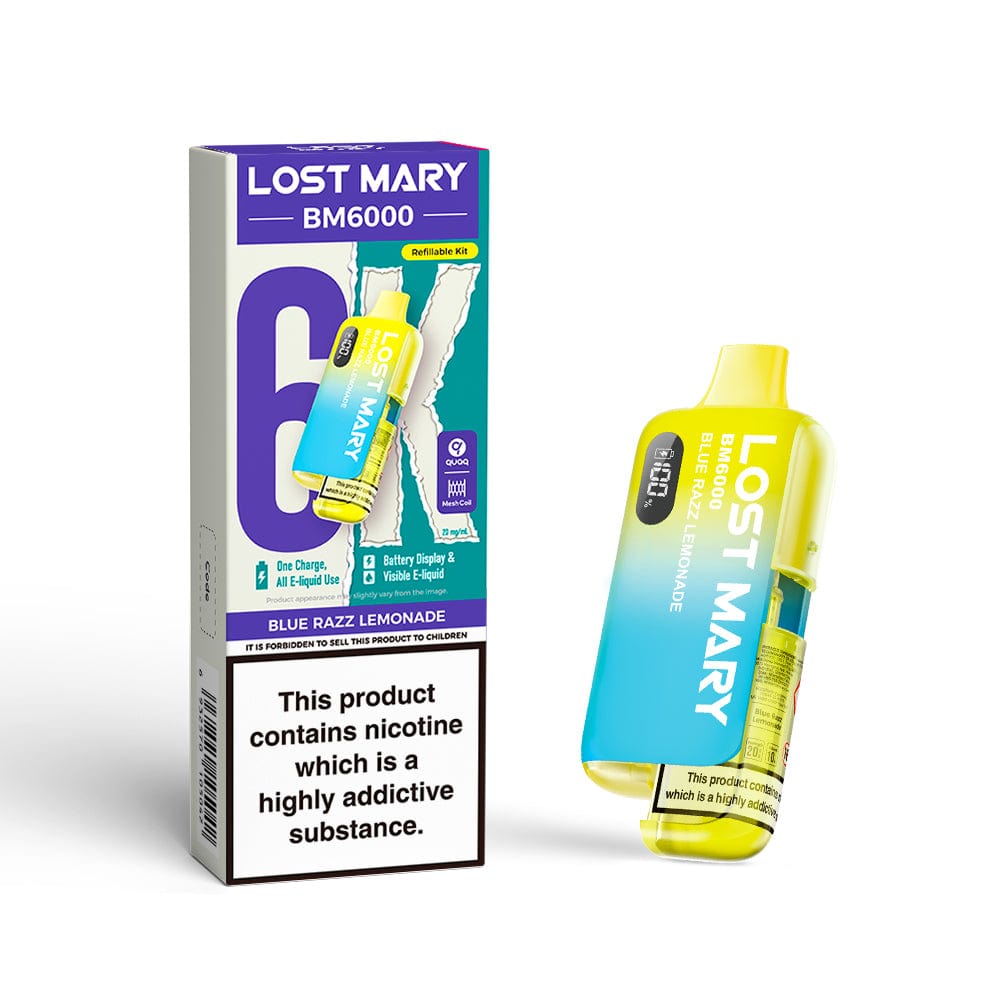 Disposable Vape Sticks Lost Mary BM6000 Compliant Vape Kit