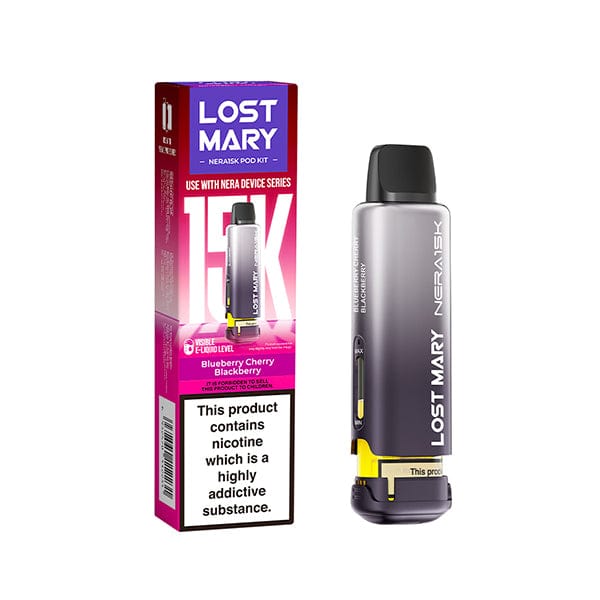 Pre-Filled Vape Devices Blueberry Blackberry Cherry Lost Mary Nera 15k Pre Filled Pod