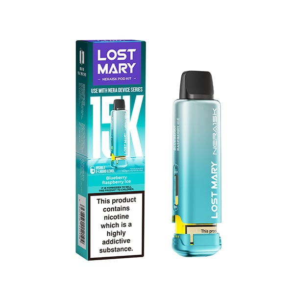 Pre-Filled Vape Devices Blueberry Raspberry Ice Lost Mary Nera 15k Pre Filled Pod