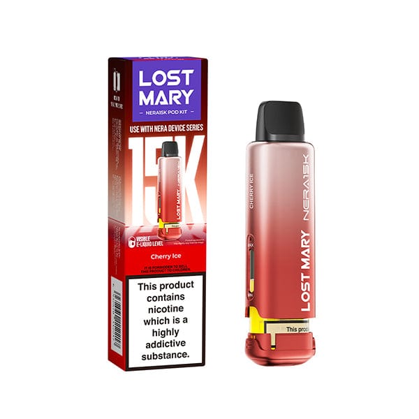 Pre-Filled Vape Devices Cherry Ice Lost Mary Nera 15k Pre Filled Pod