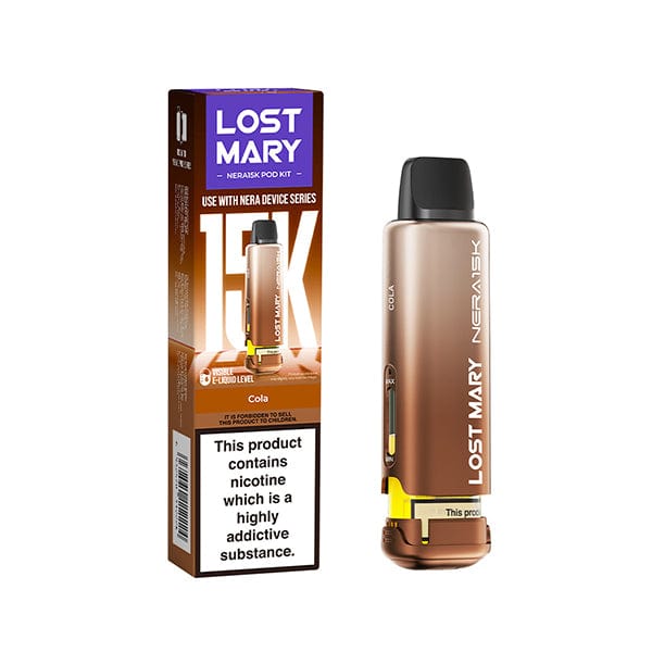Pre-Filled Vape Devices Cola Lost Mary Nera 15k Pre Filled Pod
