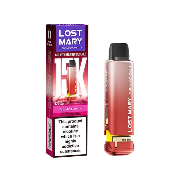 Pre-Filled Vape Devices Sparkling Cherry Lost Mary Nera 15k Pre Filled Pod