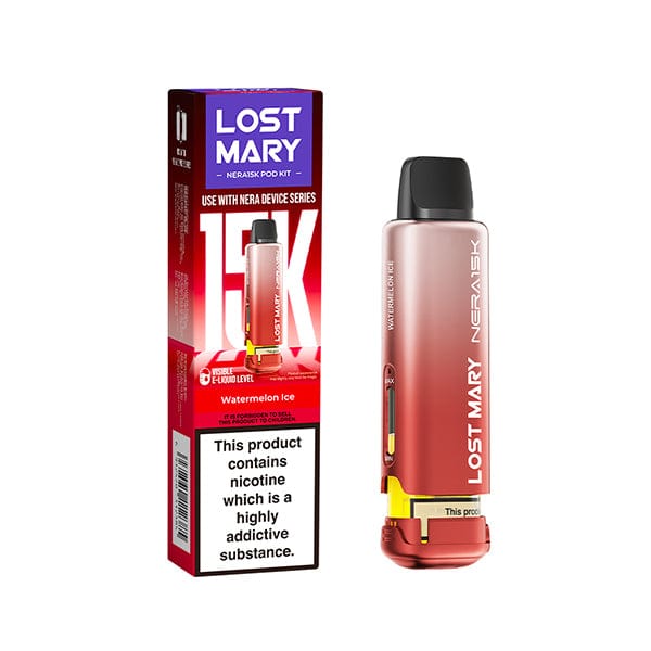 Pre-Filled Vape Devices Watermelon Ice Lost Mary Nera 15k Pre Filled Pod