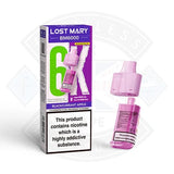 Replacement Pods Blackcurrant Apple Lost Mary BM6000 Compliant Replaceable Pod