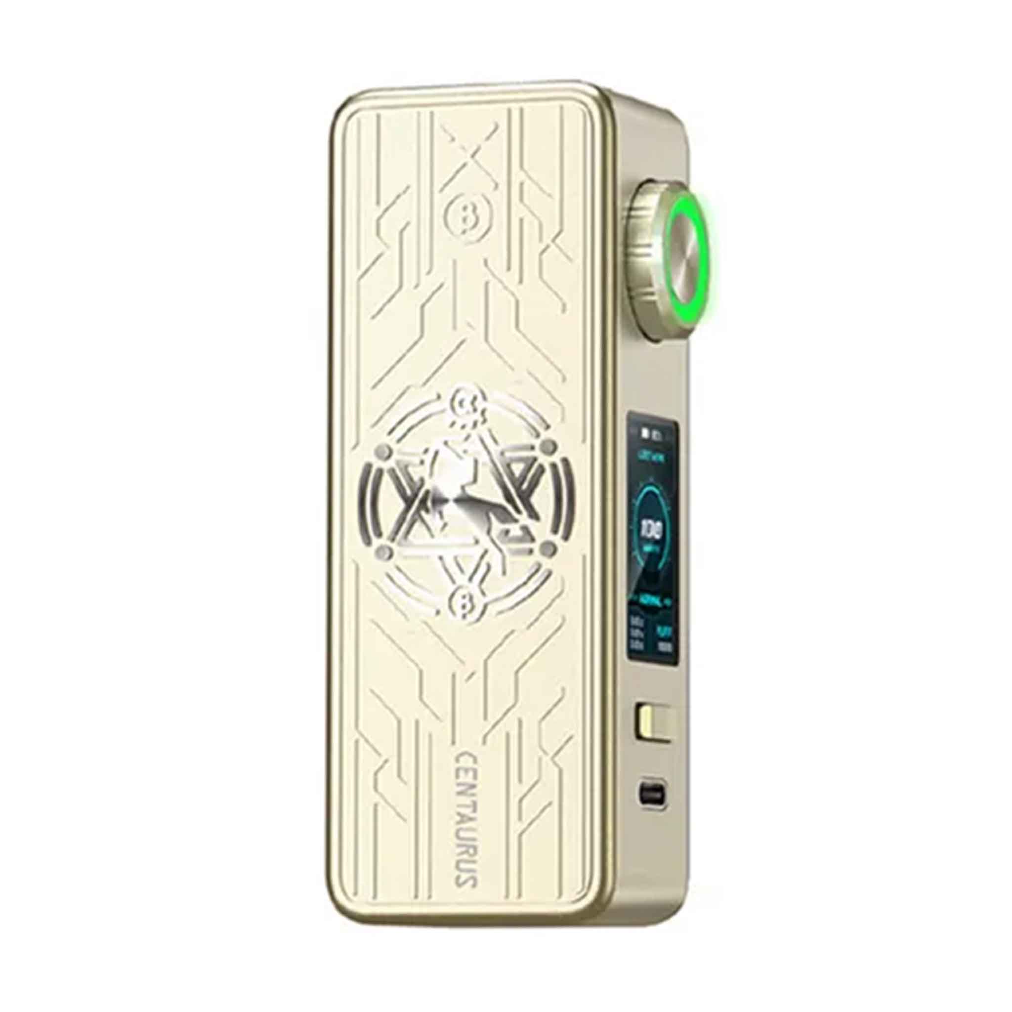 Lost Vape Centaurus M100 100W Akkuträger – Kompakt, Farbig, Mit Drehknopf & USB-C Schnellladung (Beige)