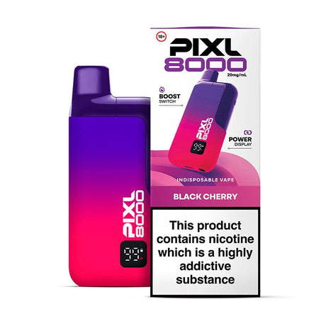 Pre-Filled Vape Devices Black Cherry PIXL 8000 Prefilled Pod Kit