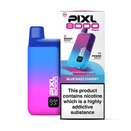 Pre-Filled Vape Devices Blue Razz Cherry PIXL 8000 Prefilled Pod Kit