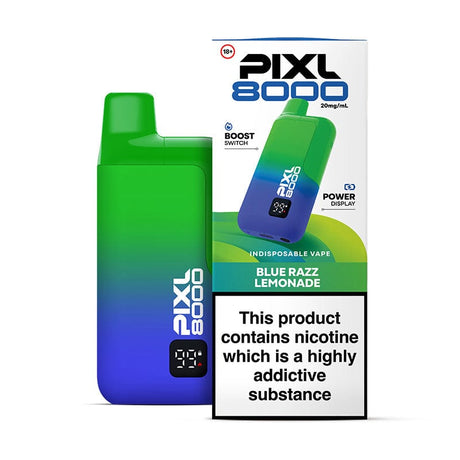 Pre-Filled Vape Devices Blue Razz Lemonade PIXL 8000 Prefilled Pod Kit