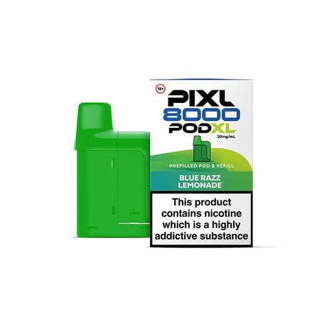Pre-Filled Vape Devices Blue Razz Lemonade PIXL 8000 Prefilled Pods