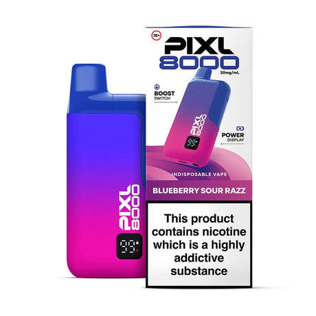 Pre-Filled Vape Devices Blue Sour Razz PIXL 8000 Prefilled Pod Kit