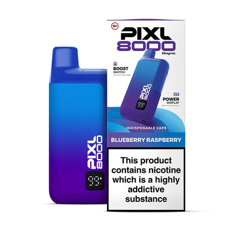 Pre-Filled Vape Devices Blueberry Raspberry PIXL 8000 Prefilled Pod Kit