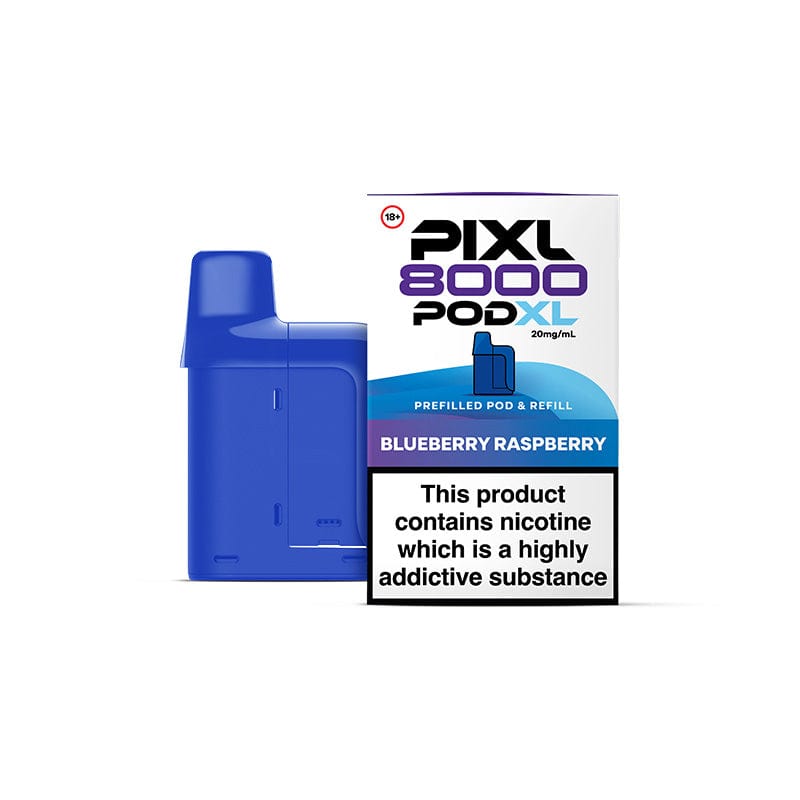 Pre-Filled Vape Devices Blueberry Raspberry PIXL 8000 Prefilled Pods