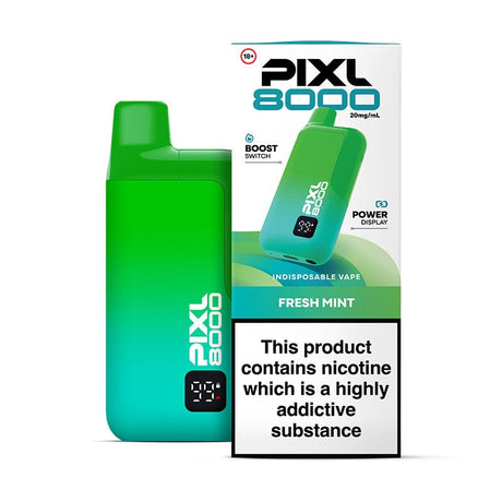 Pre-Filled Vape Devices Fresh Mint PIXL 8000 Prefilled Pod Kit