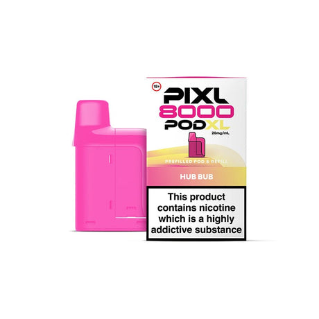 Pre-Filled Vape Devices Hub Bub PIXL 8000 Prefilled Pods