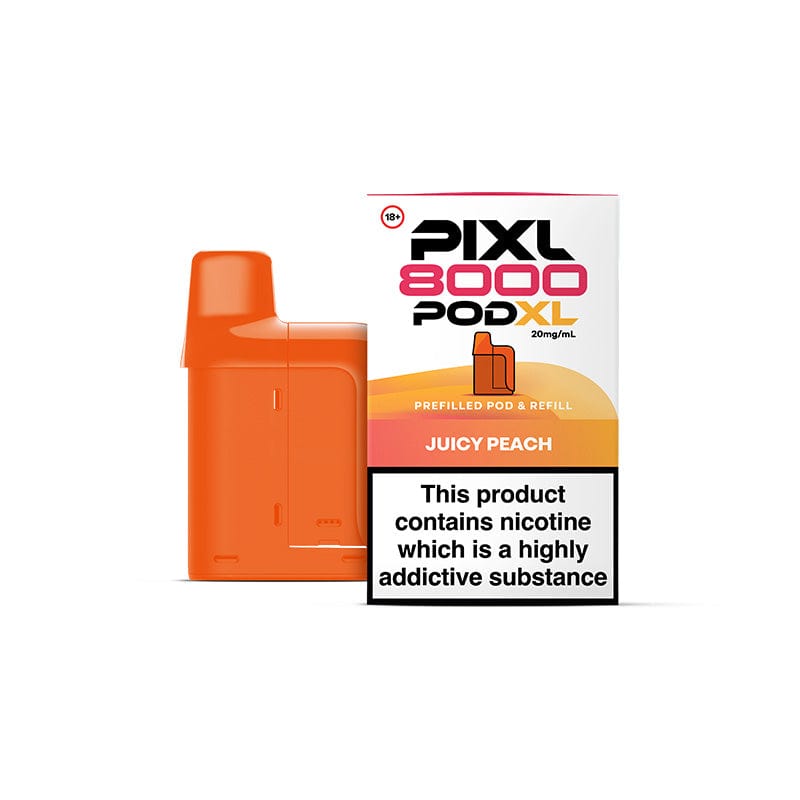 Pre-Filled Vape Devices Juicy Peach PIXL 8000 Prefilled Pods