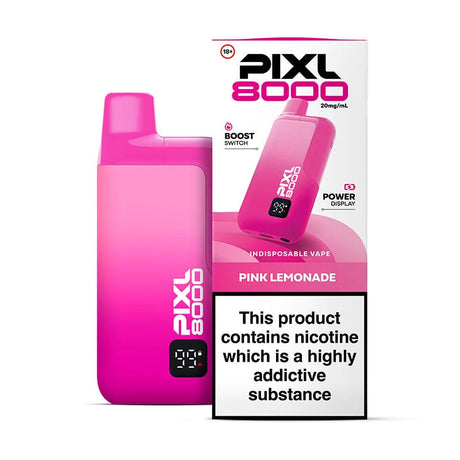 Pre-Filled Vape Devices Pink Lemonade PIXL 8000 Prefilled Pod Kit