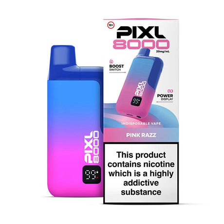 Pre-Filled Vape Devices Pink Razz PIXL 8000 Prefilled Pod Kit