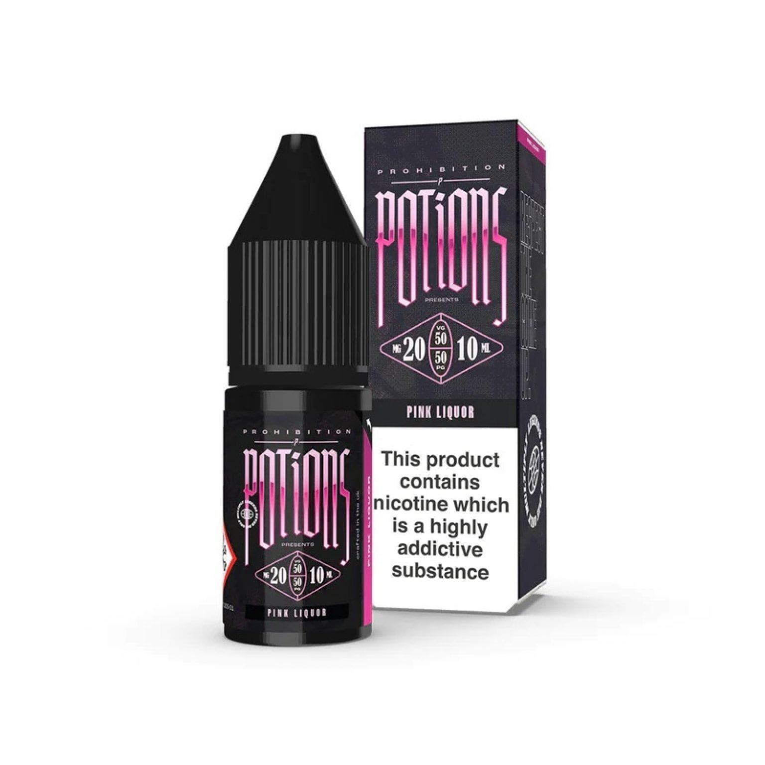 Nic Salts Pink LIquor / 20mg Prohibition Potions Nic Salt E-Liquids