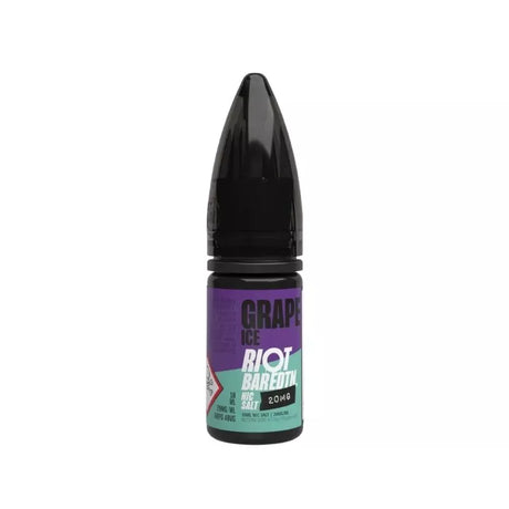 10ml Eliquids 5MG Blackcurrant Grape Glacier Nic Salt By Riot Bar Edition