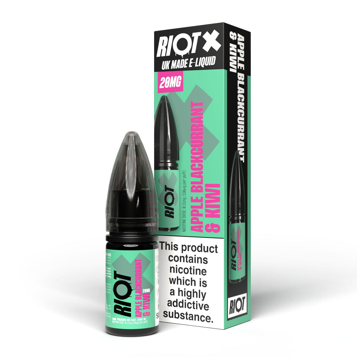 Nic Salts Apple Blackcurrant & Kiwi(COMING SOON) / 5 mg Riot X Nic Salts