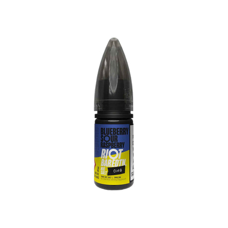 Nic Salts Blueberry Sour Raspberry Riot Bar Edition Nicotine Free E-Liquids