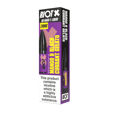 Nic Salts Mango & Blackcurrant Gelato / 5 mg Riot X Nic Salts