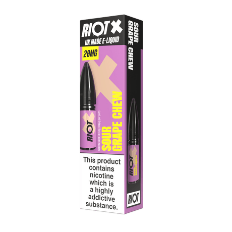 Nic Salts Sour Grape Chew / 5 mg Riot X Nic Salts